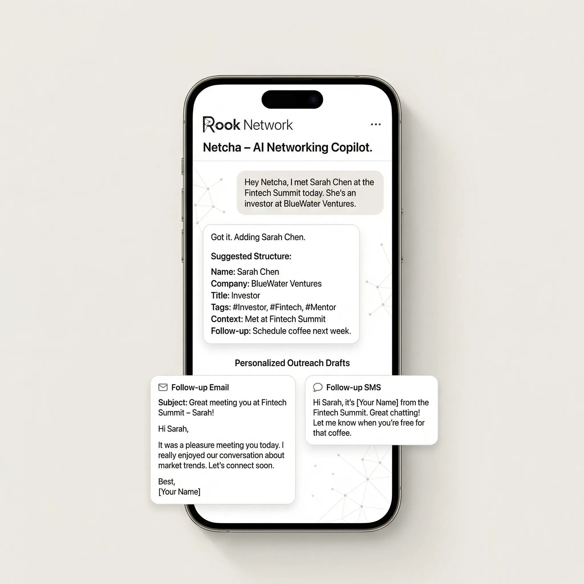 Netcha AI follow-up assistant